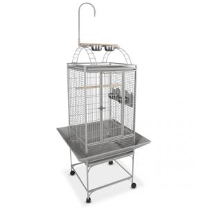 Cage perroquet métal avec roulettes et aire de jeux COCO 50x50x154cm