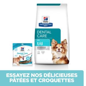 Hill's PRESCRIPTION DIET t/d Dental Mini Croquettes pour petit Chien au Poulet 3 kg