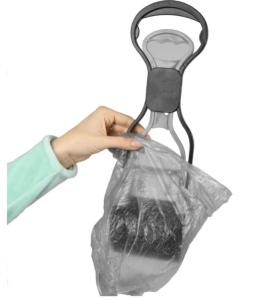 PELLE RAMASSE EXCREMENTS NOIR/GRIS 36cm