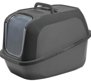 BAC LITIERE FERMÉ MEGA DELUXE 66X49X46CM GRIS
