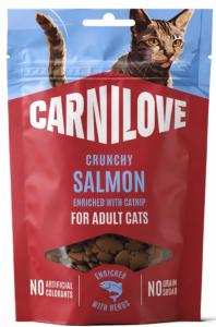 CARNILOVE -CAT CRUNCHY -SNACK SALMON ENRICHED CATNIP -50G