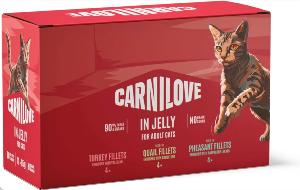 CARNILOVE - CAT POUCH JELLY - MULTIPACK 12x85G