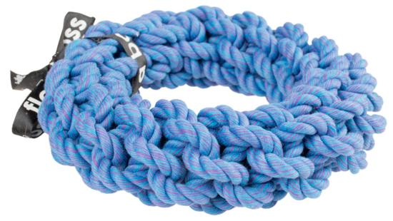 anneau tressé Bleu 18cm
