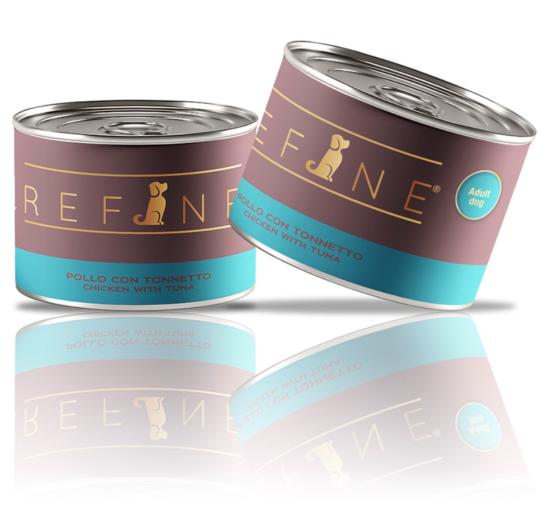 REFINE chien Home cooking bte 170g poulet avec thon