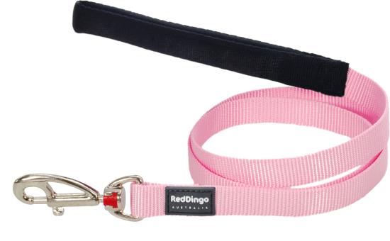 RED DINGO Dog laisse unis Classic Pink M 20mm x 1.2m