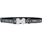 RED DINGO Dog collier Design Cosmos Black S 15mm x 24-36cm