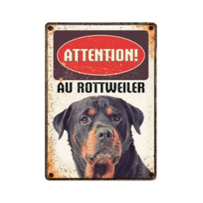 Panneau Métallique Rottweiler