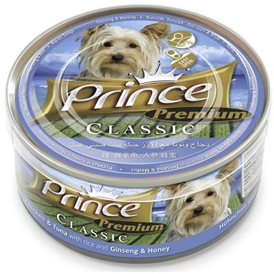 PRINCE Premium Chicken & Tuna w Rice, Ginseng & Honey 170g BLEU