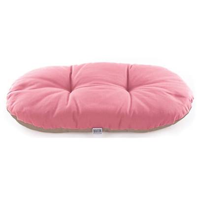 COUSSIN OVALE OUATINE 65CM ROSE