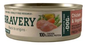 BRAVERY POULET ET LEGUMES CHIEN 80G