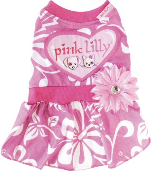 ROBE BLOOMY PINK LILLY 35CM