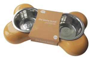 GAMELLE THE BONE DOUBLE BOL CHIEN SMALL MOUTARDE