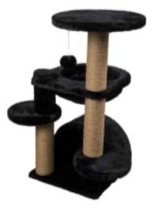 ARBRE A CHAT ORLANDO 65x60x84cm NOIR
