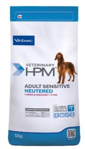 VET HPM ADULT SENSITIVE NEUTERED DOG LARGE & MEDIUM 12kg