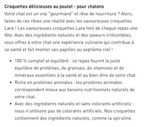 LARA JUNIOR POULET 950G