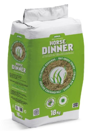 HORSE DINNER Préfané de Ray-Grasse Italien emballé sous plastique 18kg.