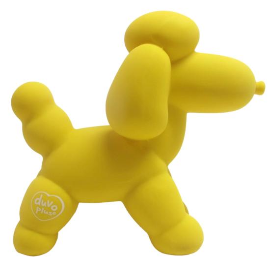JOUET CHIEN Latex balloon Poodle Jaune 14CM