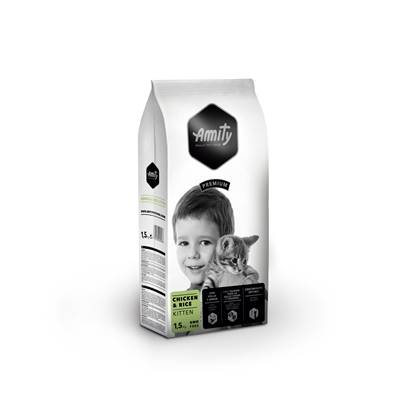 AMITY PREMIUM KITTEN CHICKEN&RICE 1,5 KG