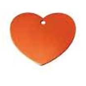 Médaille Aluminium COEUR Orange medium