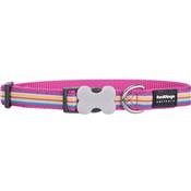 RED DINGO Dog collier Design Horizontal Stripes Hot Pink L 25mm x 41-63cm