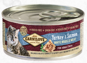CARNILOVE - CAT CAN - TURKEY & SALMON FOR ADULT - 100G