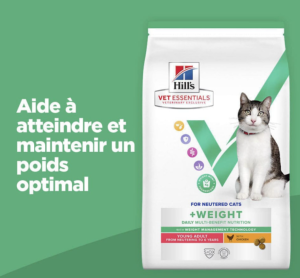 Vet Essentials Chat Multi-Benefit + Weight Young Adult pour chat au Poulet 1,5kg