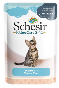 SCHESIR Kitten Care - sachet fraicheur 85 g - Chaton - en gelée - Thon