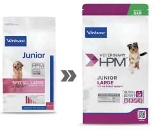 VET HPM JUNIOR DOG LARGE 3 kg