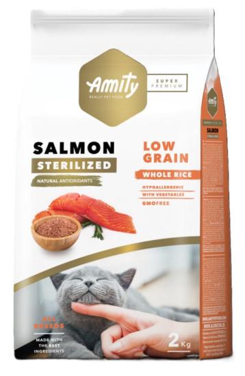 AMITY SUPER PREMIUM CHAT STERILIZED SAUMON 2 KG.