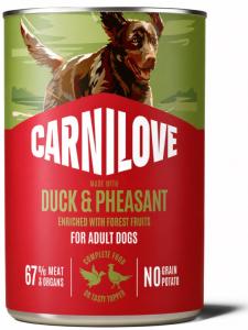 CARNILOVE -DOG CAN - PATE DUCK & PHEASANT - 400G