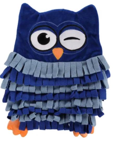 JOUET DE FOUILLE HIBOU BLEU