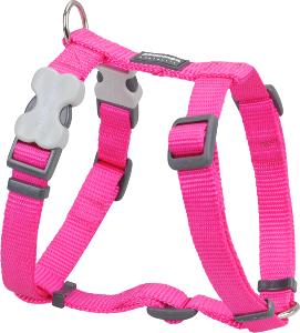 RED DINGO Dog harnais unis Classic Hot Pink XS 12mm, cou 25-39cm, corps 30-44cm