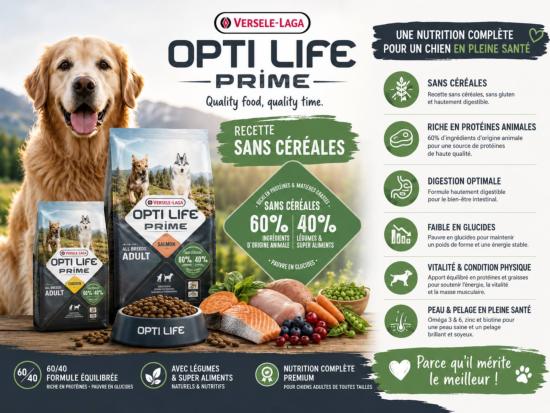 OPTILIFE PRIME (SANS CEREALES)
