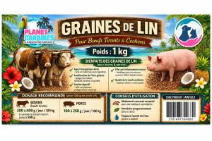 GRAINES DE LIN SEAU 1kg