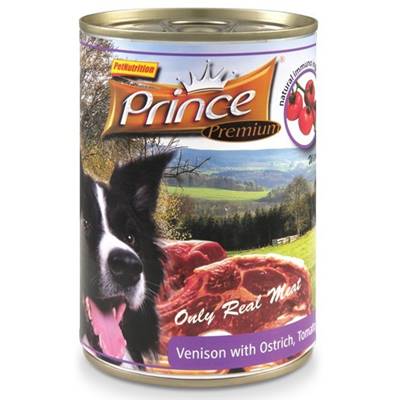 PRINCE Premium CAN Venison & Ostrich 400g
