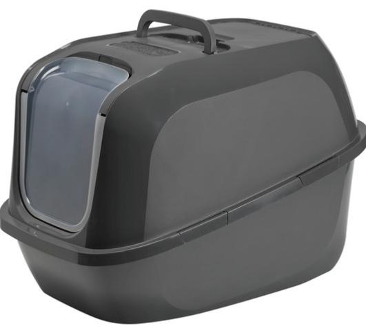 BAC LITIERE FERMÉ MEGA DELUXE 66X49X46CM GRIS