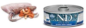 N&D CHAT OCEAN BAR & CALMAR & CREVETTE 80 GR