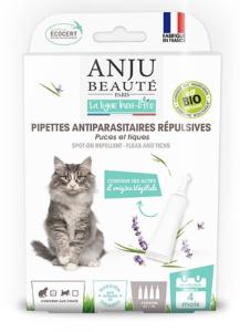 ANJU PIPETTE ANTIPARASITAIRE REPULSIVE CHAT BIO X4