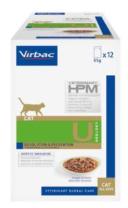 VIRBAC HPM WET CAT UROLOGY DISS & PREV CHUNKS 12x85gr