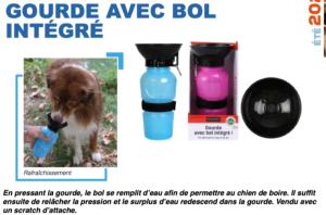 GOURDE AVEC BOL INTÉGRÉ 500ML BLEU