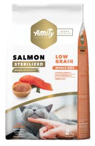 AMITY SUPER PREMIUM CHAT STERILIZED SAUMON 2 KG.