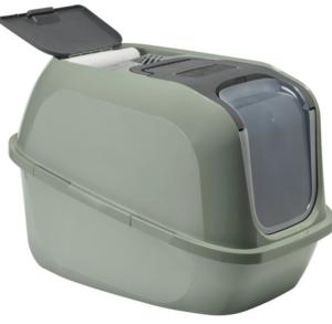 BAC LITIERE FERMÉ MEGA DELUXE 66X49X46CM VERT