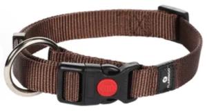 Chien Collier Ziggi Brun L 45-65cm + sécurité-lock