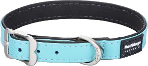 RED DINGO Dog collier Elegant cuir vegan Turquoise XS 12mm, 25cm