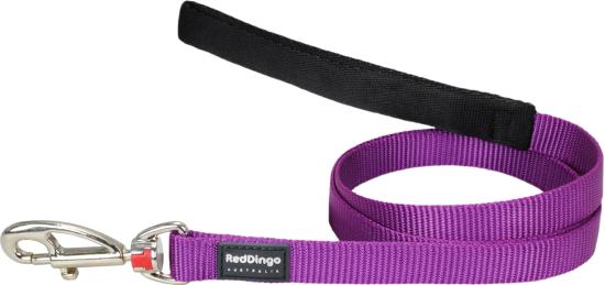 RED DINGO Dog laisse unis Classic Purple L 25mm x 1.2m