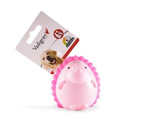 Jouet chien VINYL COUINEUR HERISSON ROSE 9CM