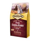 CARNILOVE FRESH - CAT – ADULT - CHICKEN & RABBIT - GOURMAND - 2KG