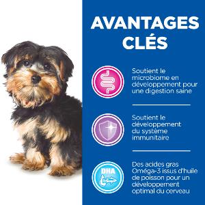 Hill's Vet Essentials PUPPY GROWTH ActivBiome+ croquettes pour chiot de petite taille au poulet 2kg