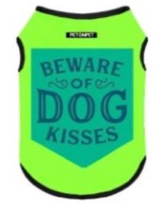 TSHIRT "BEWARE OF DOG KISSES" TAILLE 8
