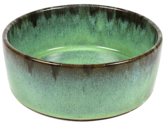 MANGEOIRE CERAMIQUE JASPER Ø13cm VERT